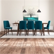 Addison 9-Piece Modern Solid Wood Dining Room Table and Chair Set