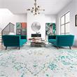 Kartmes Mid-Century Modern Living Room Velvet Sofa Set in Turquoise