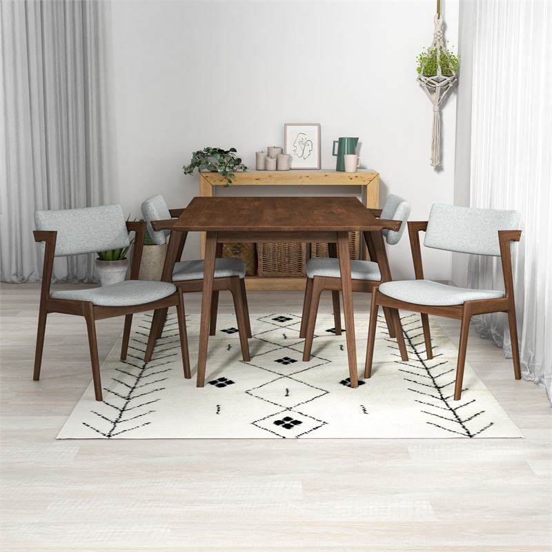 Ressam Modern Solid Wood Walnut Dining Room & Kitchen Furniture Set