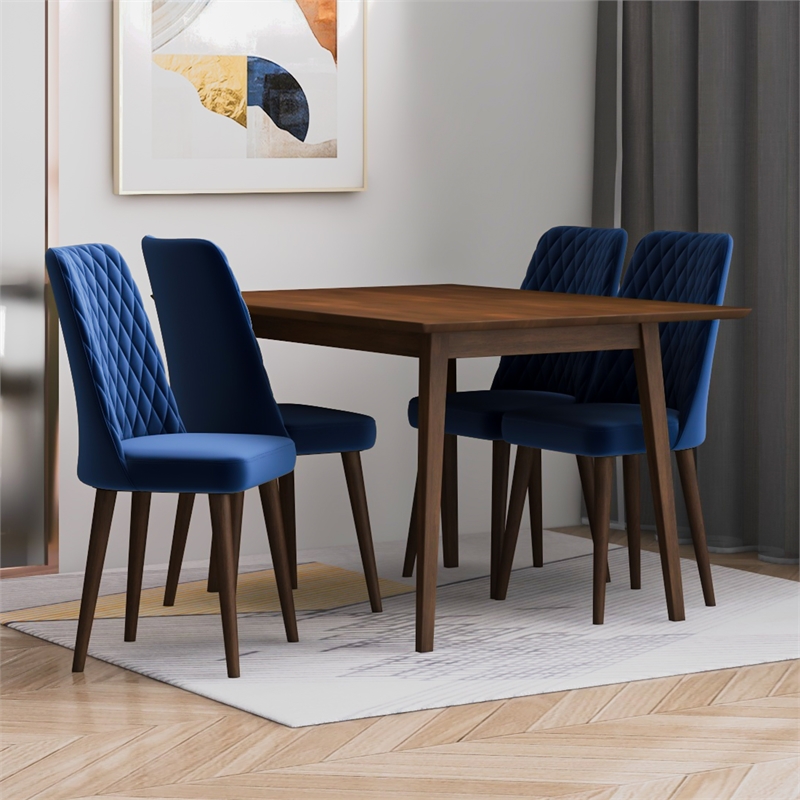 Alpen Mid Century Modern Kitchen Table and Chairs for 4