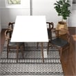 Alpen Modern Solid Wood Table and Black Leather Chair Dining Room & Kitchen Set