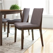 Adir Mid-Century Style 5 Piece Solid Wood Dining Set Walnut Brown