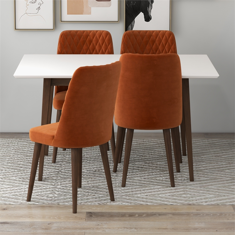 Adir Mid Century Modern 5 Piece Dining Room & Kitchen Set