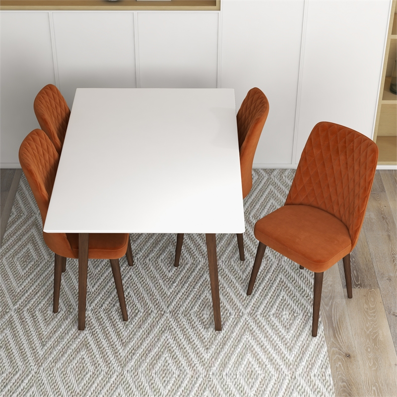Adir Mid Century Modern 5 Piece Dining Room & Kitchen Set