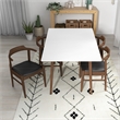 Adir Modern Solid Wood Dining Room & Kitchen Table and 4 Chair Set