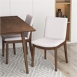 Adir Mid-Century Style 5 Piece Solid Wood Dining Room Set