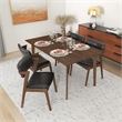 Abbet Mid Century Modern Dining Room & Kitchen Table Set for 4