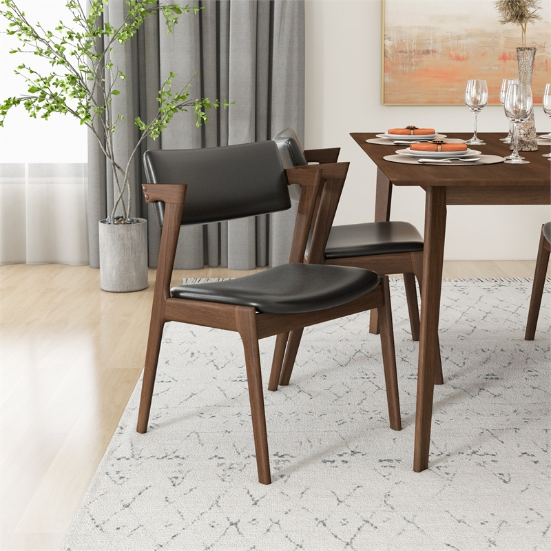 Abbet Mid Century Modern Dining Room & Kitchen Table Set for 4