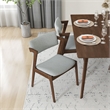 Abbet Mid-Century Modern Style 5 Piece Solid Wood Dining Room & Kitchen Set