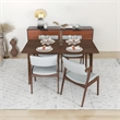 Abbet Mid-Century Modern Style 5 Piece Solid Wood Dining Room & Kitchen Set