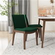 Aven Mid Century Modern Style Solid Wood White Top Rectangular Dining Table