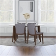 Karly Mid Century Modern Solid Wood Walnut 5 Piece Dining Room Set