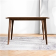 Berwick Modern Style Solid Wood Walnut Rectangular 47-inch Dining Table