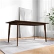 Modern Style Solid Wood Walnut Rectangular 59-inch Dining Table