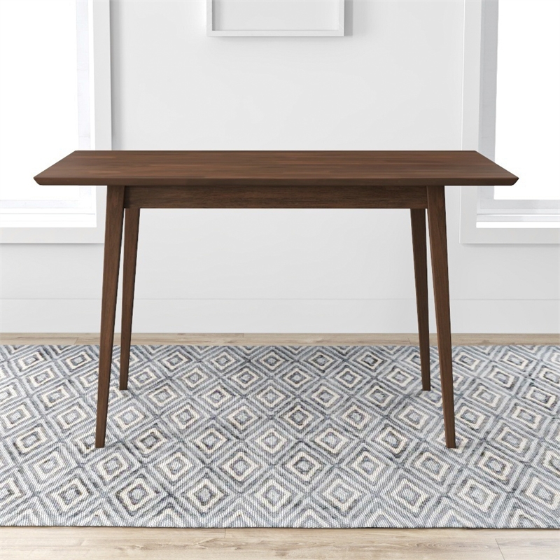 Verona Modern Style Solid Wood Walnut Rectangular Kitchen&Dining Room Table