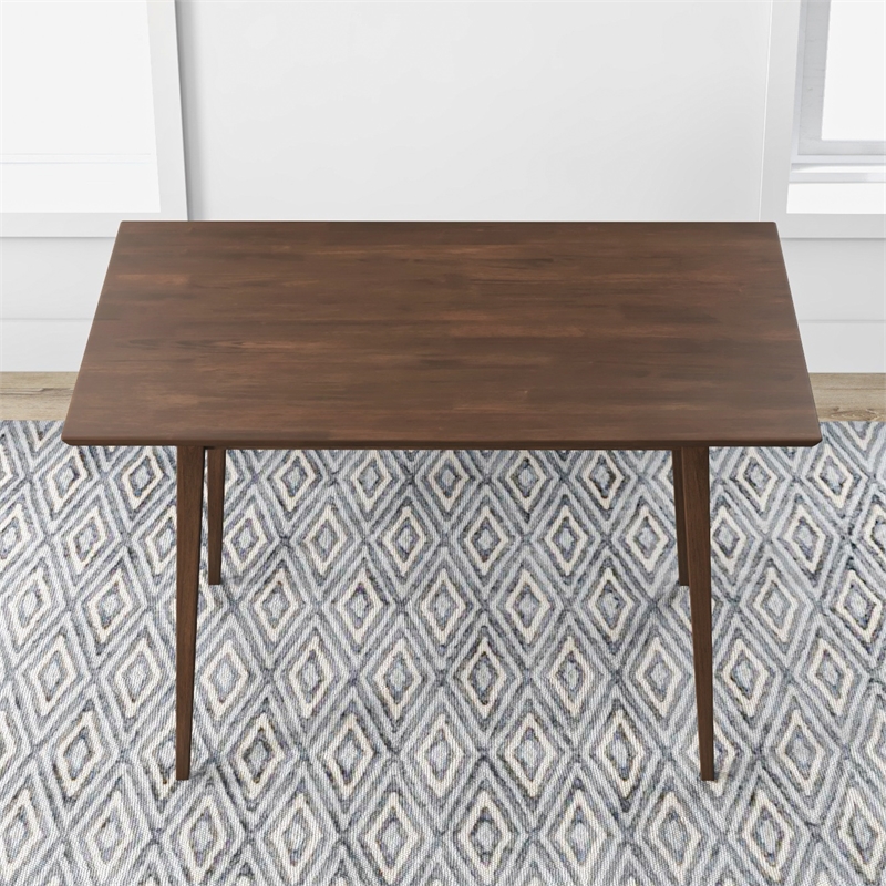 Verona Modern Style Solid Wood Walnut Rectangular Kitchen&Dining Room Table
