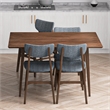 Verona Modern Style Solid Wood Walnut Rectangular Kitchen&Dining Room Table