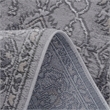 Usak Collection 2' x 8' Ivory/Silver Oriental Distressed Non-Shedding Area Rug