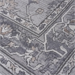 Usak Collection 5' x 7' Ivory/Silver Oriental Distressed Non-Shedding Area Rug