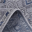 Usak Collection 2' x 8' Gray/Blue Oriental Distressed Non-Shedding Area Rug