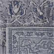 Usak Collection 2' x 8' Gray/Blue Oriental Distressed Non-Shedding Area Rug