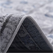 Usak Collection 5' x 7' Gray/Blue Oriental Distressed Non-Shedding Area Rug