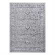 Usak Collection 5' x 7' Gray Oriental Distressed Non-Shedding Area Rug