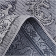 Usak Collection 7' x 10' Gray Oriental Distressed Non-Shedding Area Rug