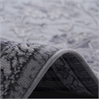 Usak Collection 7' x 10' Gray Oriental Distressed Non-Shedding Area Rug