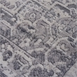 Usak Collection 2' x 8' Silver Oriental Distressed Non-Shedding Area Rug