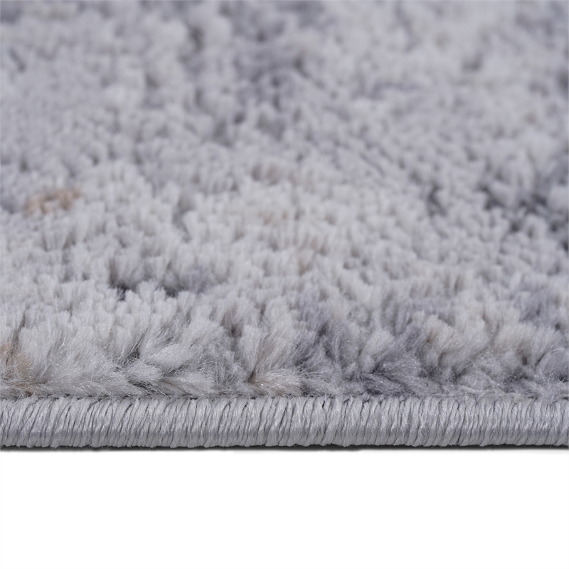 Usak Collection 2' x 8' Ivory/Beige Oriental Distressed Non-Shedding Area Rug
