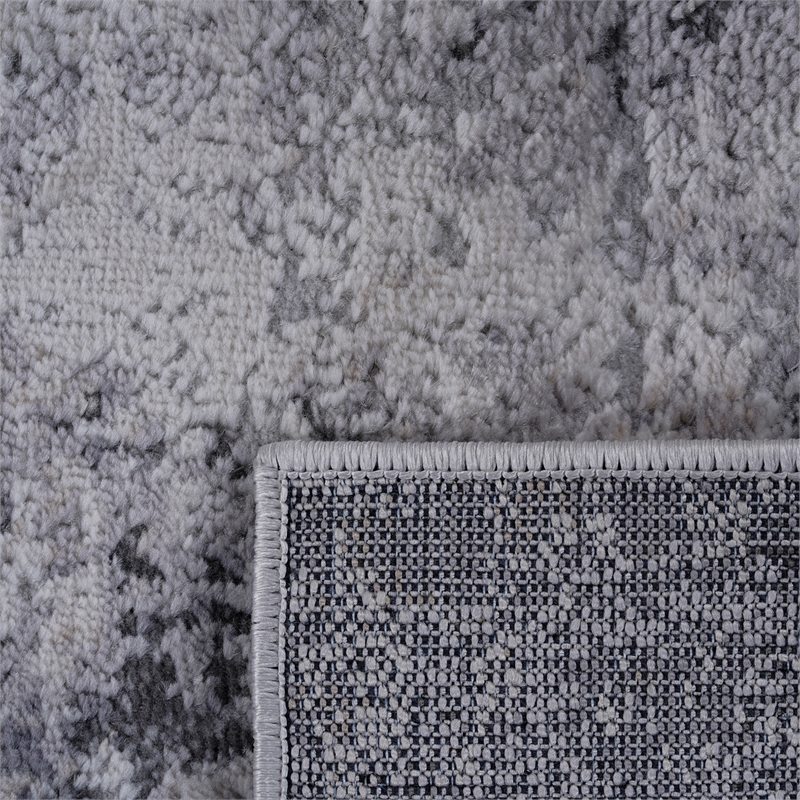 Usak Collection 2' x 8' Ivory/Beige Oriental Distressed Non-Shedding Area Rug