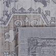 Usak Collection 7' x 10' Ivory/Beige Oriental Distressed Non-Shedding Area Rug