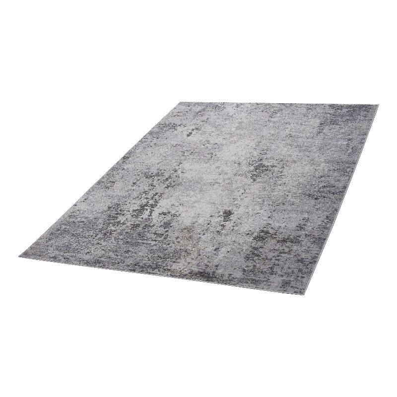 Usak Collection 6' x 9' Ivory/Sand Oriental Distressed Non-Shedding Area Rug