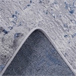 Usak Collection 5' x 7' Silver/Blue Oriental Distressed Non-Shedding Area Rug