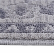 Usak Collection 2' x 8' Gray/Silver Oriental Distressed Non-Shedding Area Rug