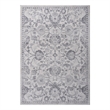 Usak Collection 5' x 7' Gray/Silver Oriental Distressed Non-Shedding Area Rug