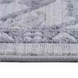 Usak Collection 7' x 10' Gray/Silver Oriental Distressed Non-Shedding Area Rug