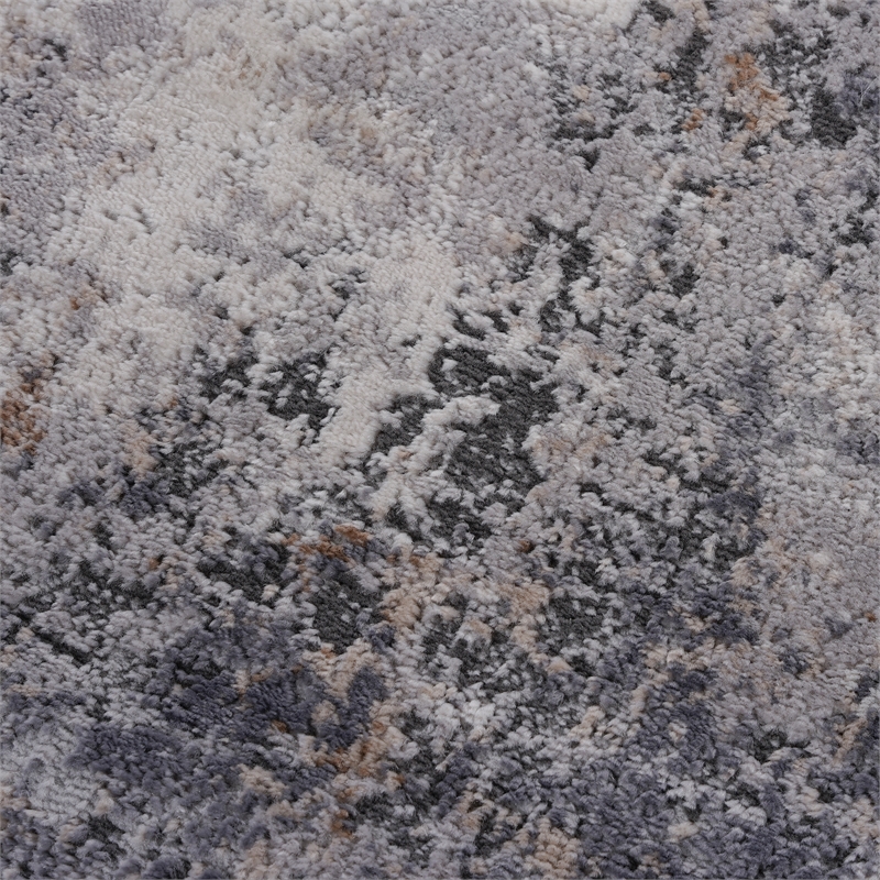 Usak Collection 2' x 8' Sand/Ivory Oriental Distressed Non-Shedding Area Rug