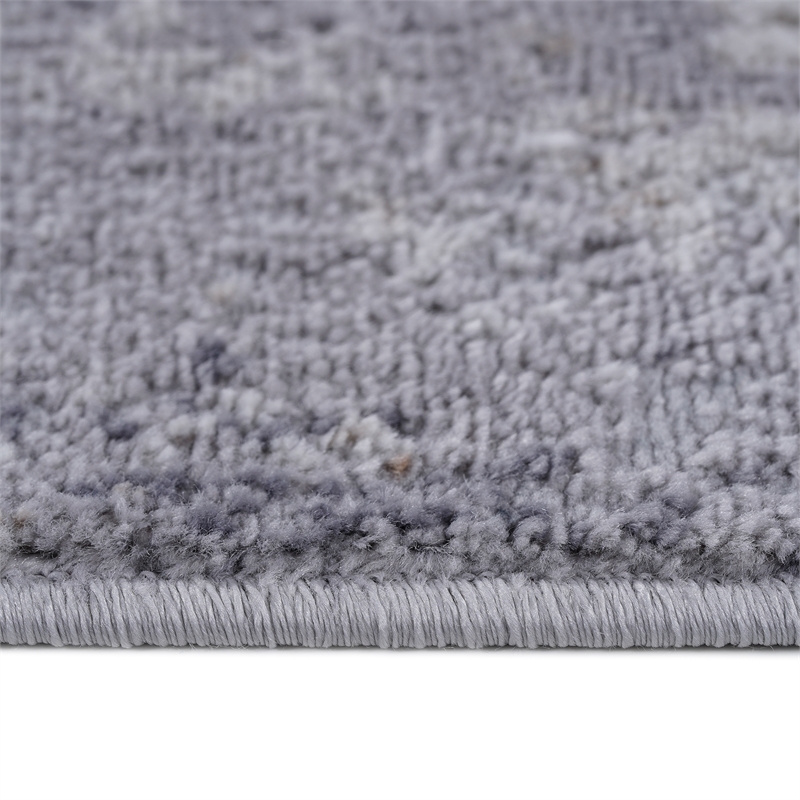 Usak Collection 2' x 8' Sand/Ivory Oriental Distressed Non-Shedding Area Rug