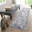Usak Collection 2' x 8' Sand/Ivory Oriental Distressed Non-Shedding Area Rug