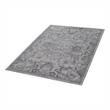Usak Collection 6' x 9' Sand/Ivory Oriental Distressed Non-Shedding Area Rug