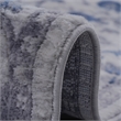 Usak Collection 2' x 8' Blue/Silver Oriental Distressed Non-Shedding Area Rug