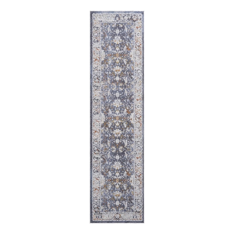 Bunyan Collection Traditional Vintage Blue Area Rug (2'2'' x 8')