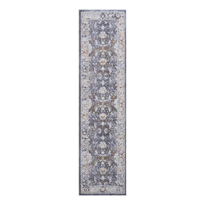 Bunyan Collection Traditional Vintage Blue Area Rug (2'2'' x 8')
