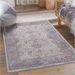 Bunyan Collection Traditional Vintage Ivory/Gray Area Rug (7'9'' x 10')