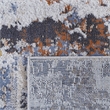 Bunyan Collection Traditional Vintage Ivory/Blue Area Rug (5'3'' x 7'6'')
