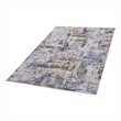 Bunyan Collection Traditional Vintage Ivory/Blue Area Rug (6'7'' x 9')