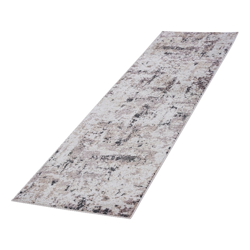Bunyan Collection Traditional Vintage Cream/Brown Area Rug (2'2'' x 8')
