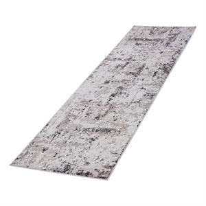 Bunyan Collection Traditional Vintage Cream/Brown Area Rug (2'2'' x 8')